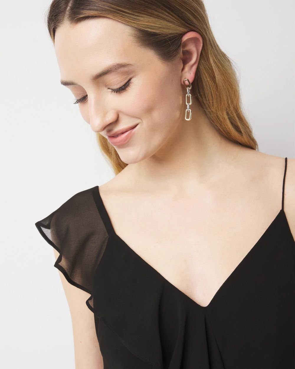 Ruffle Slip Dress | White House Black Market